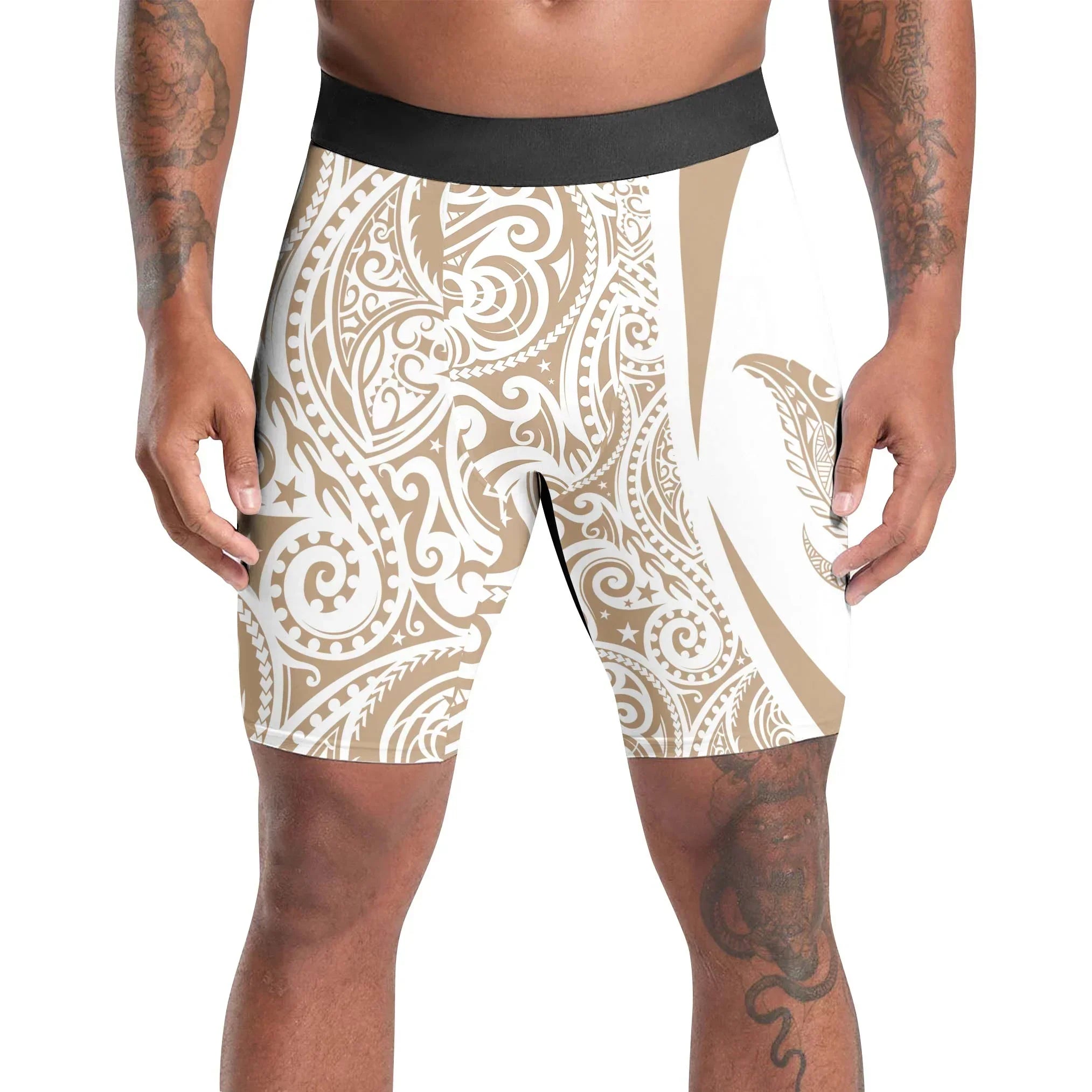 Polynesian Tattoo Compression Shorts – Athletic Muscle Support