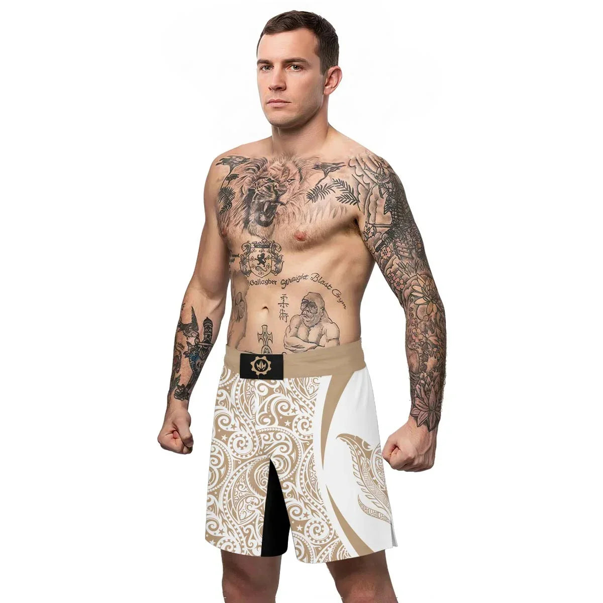 Polynesian Tattoo Fight Shorts