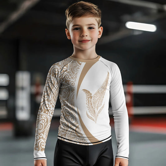 Polynesian Tattoo Kids Rash Guard