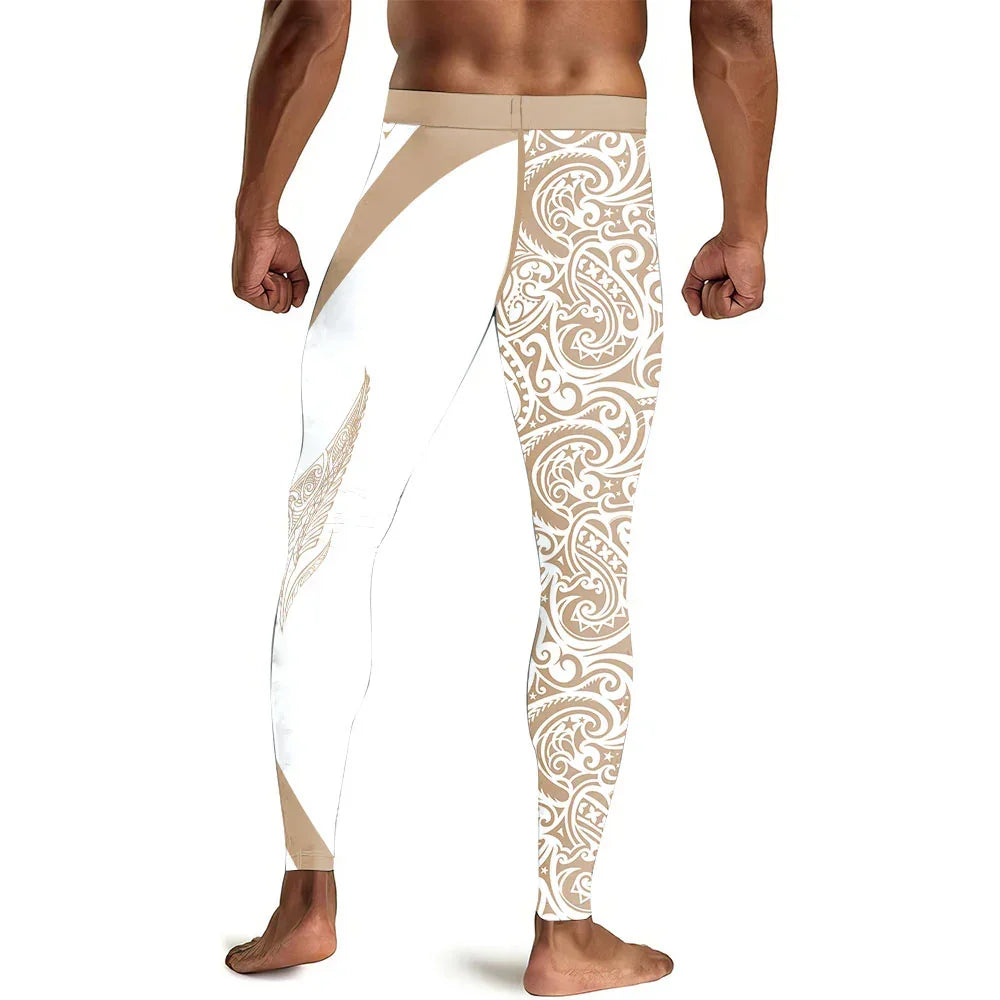 Polynesian Tattoo Men's Compression Leggings