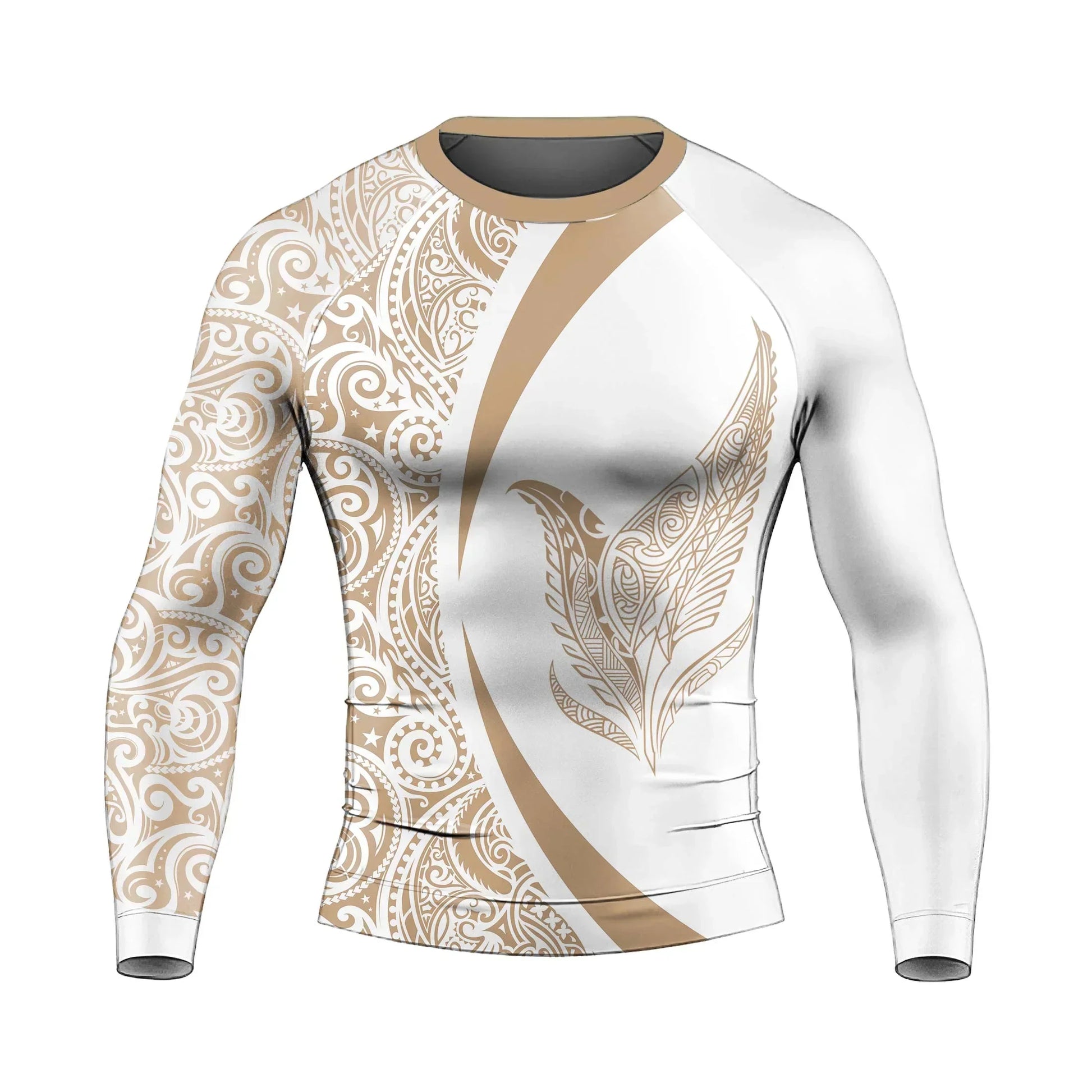 Polynesian Tattoo Men's Long Sleeve Rash Guard