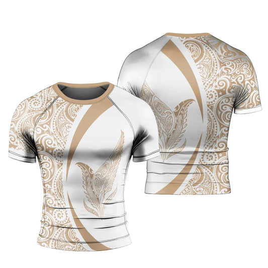 Polynesian Tattoo Men's Short Sleeve Rash Guard