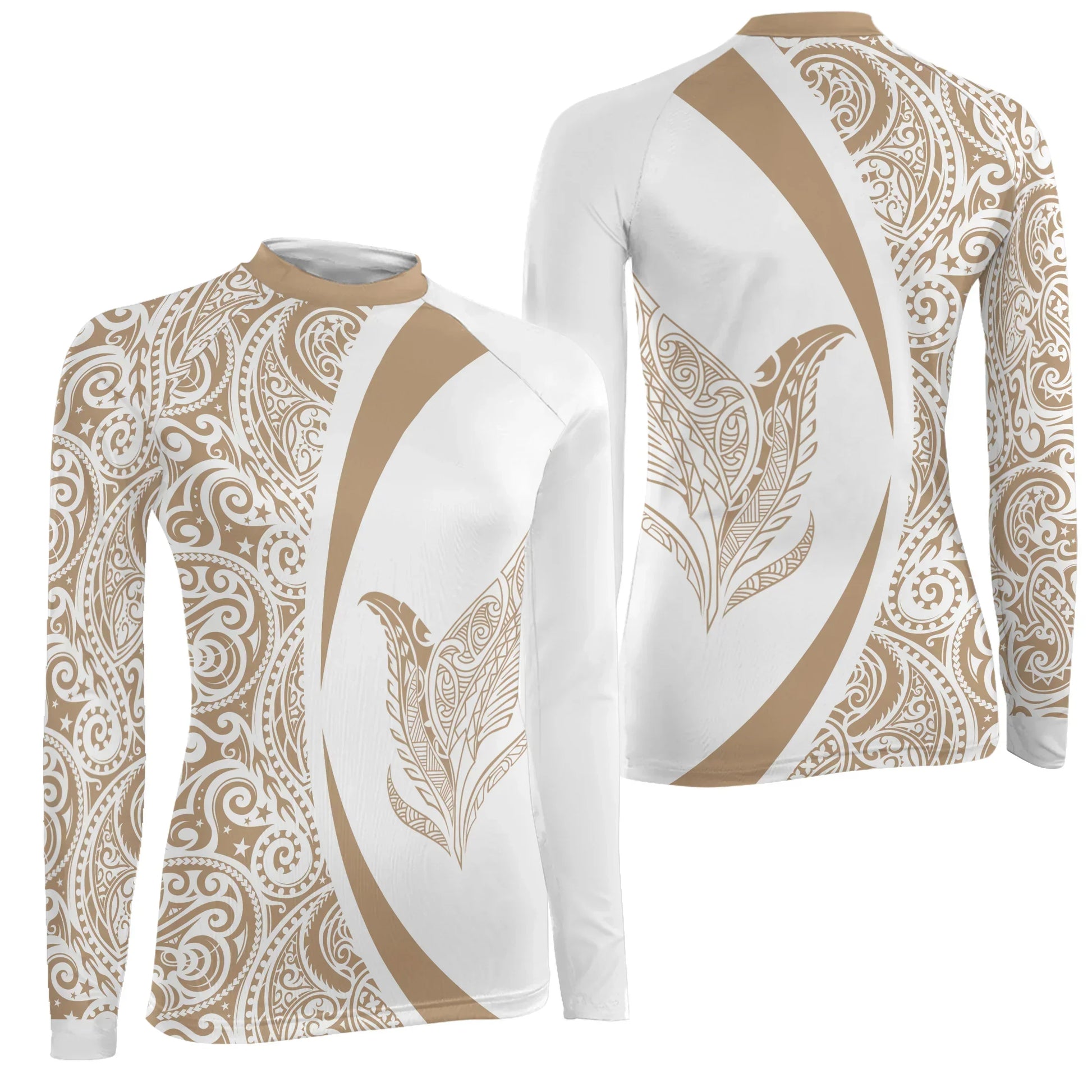 Polynesian Tattoo Women's Long Sleeve Rash Guard