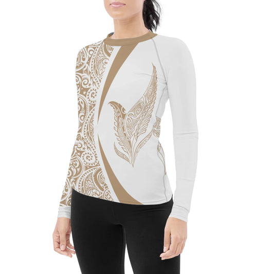 Polynesian Tattoo Women's Long Sleeve Rash Guard