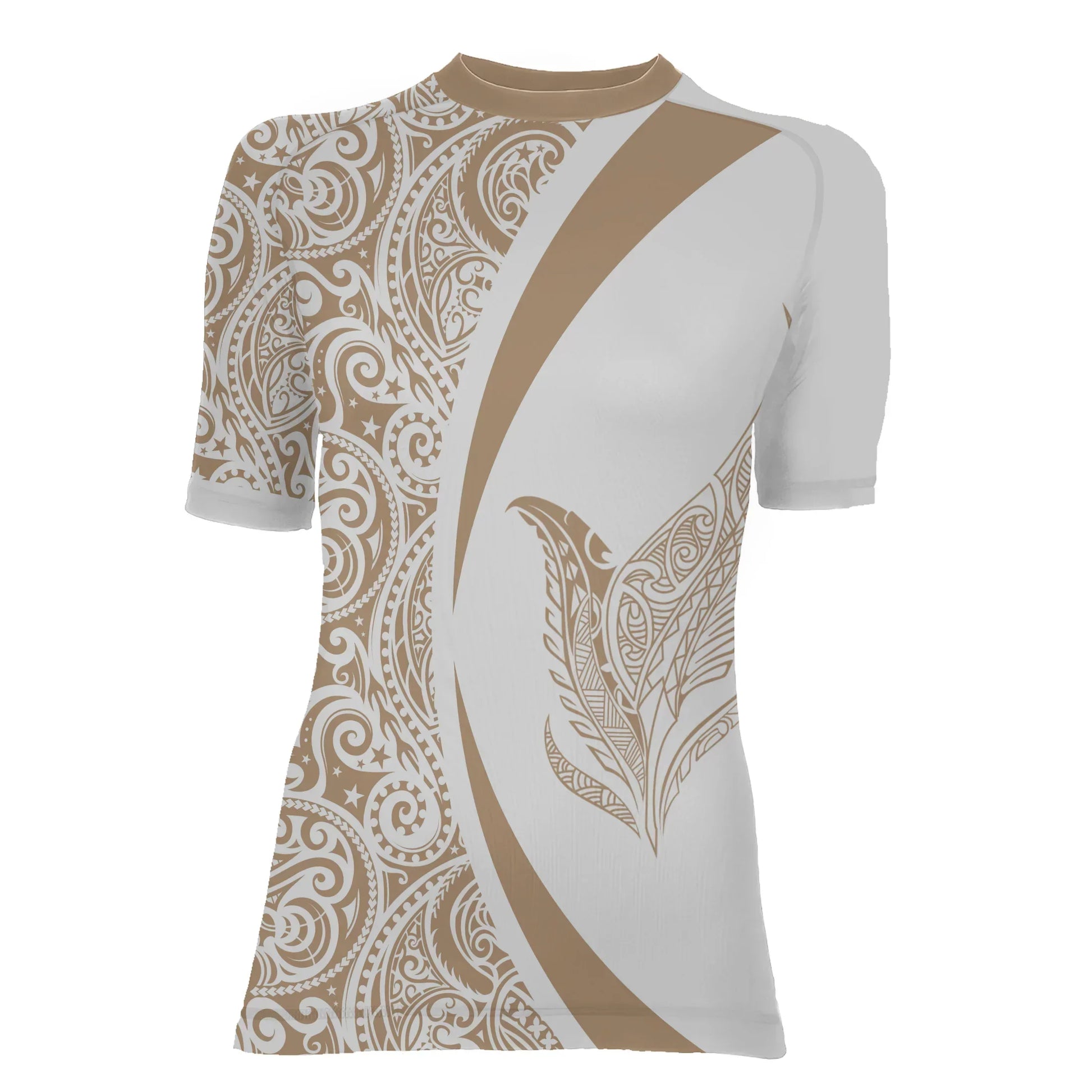 Polynesian Tattoo Women's Short Sleeve Rash Guard