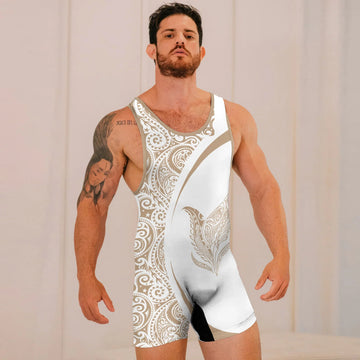 Polynesian Tattoo Wrestling Singlets