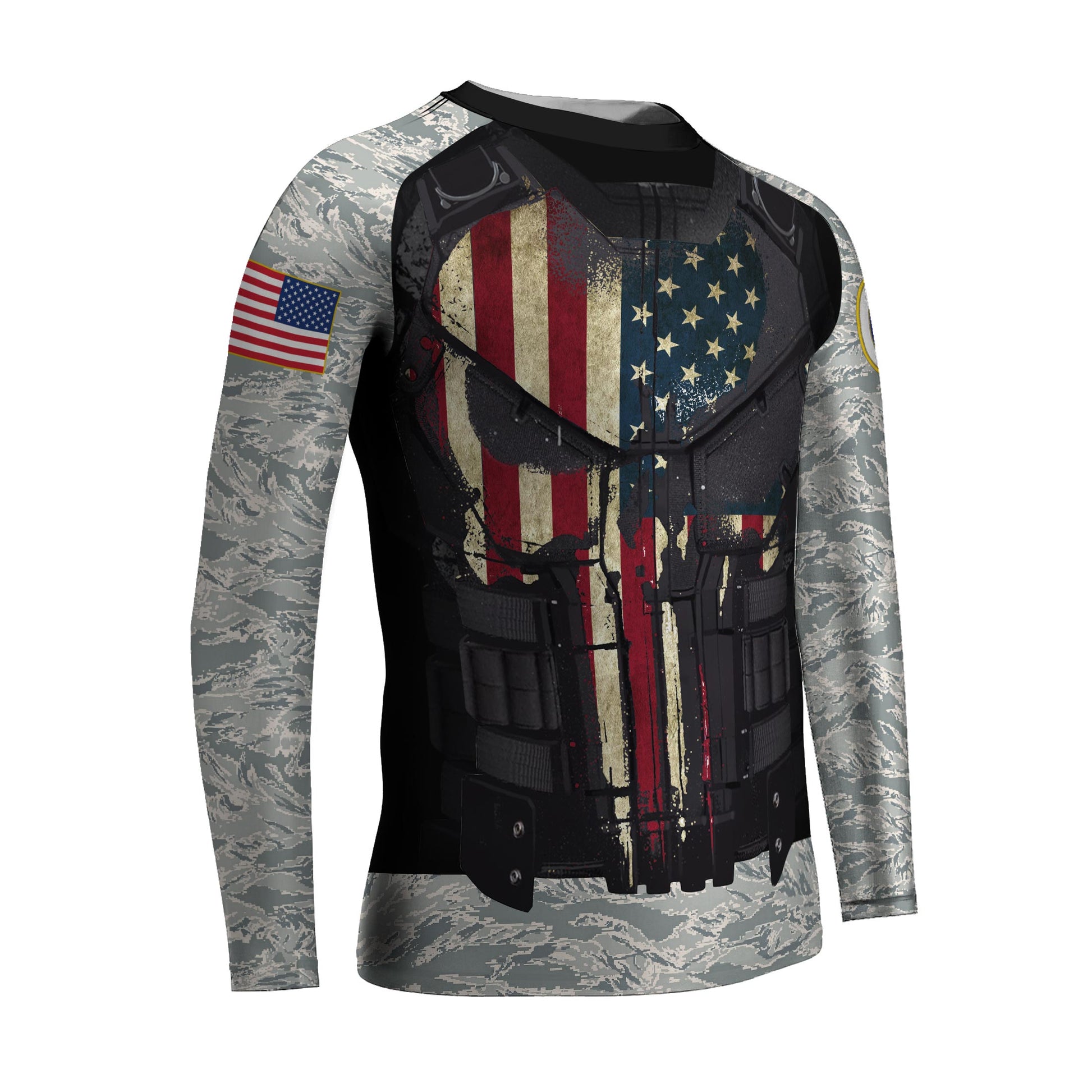 Punisher US Air Force Kids Rash Guard