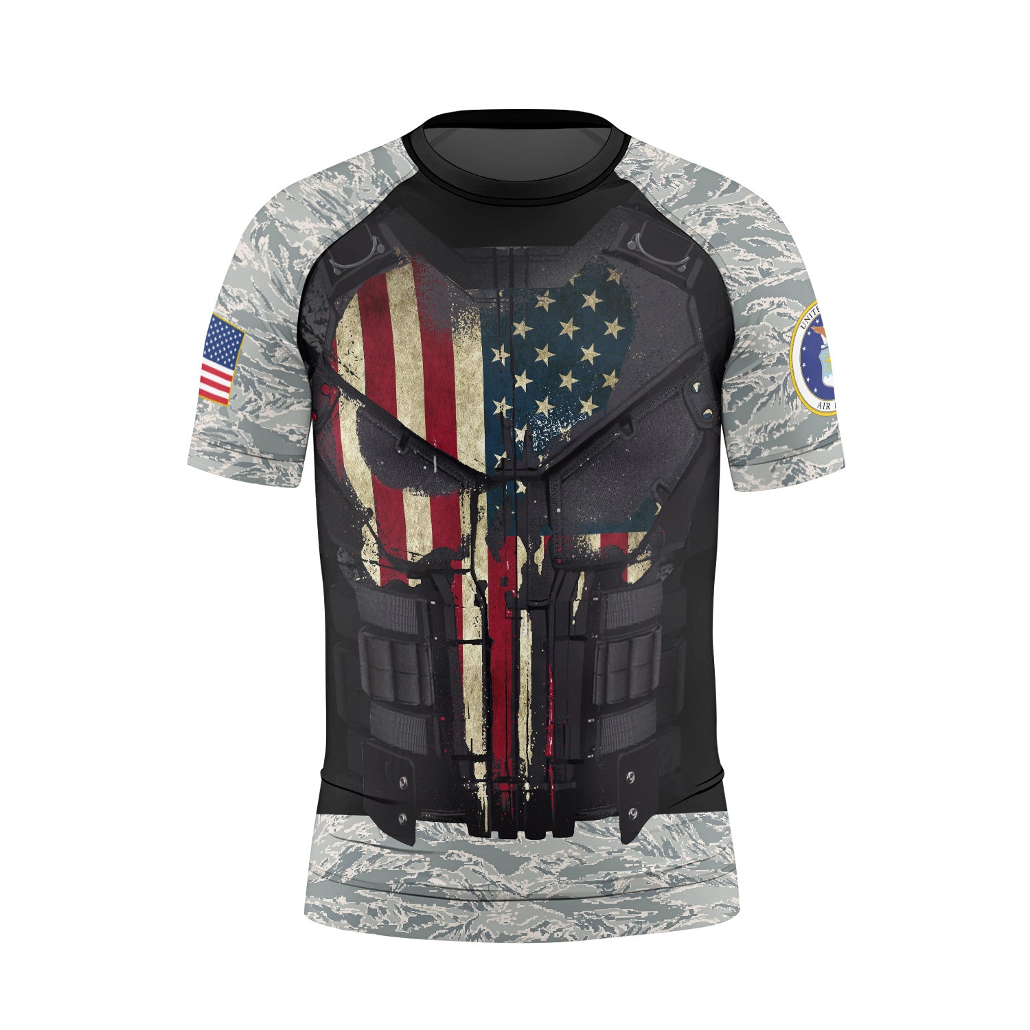 Punisher US Air Force Kids Rash Guard