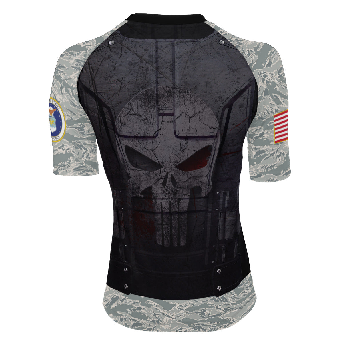 Punisher US Air Force Women's Short Sleeve Rash Guard