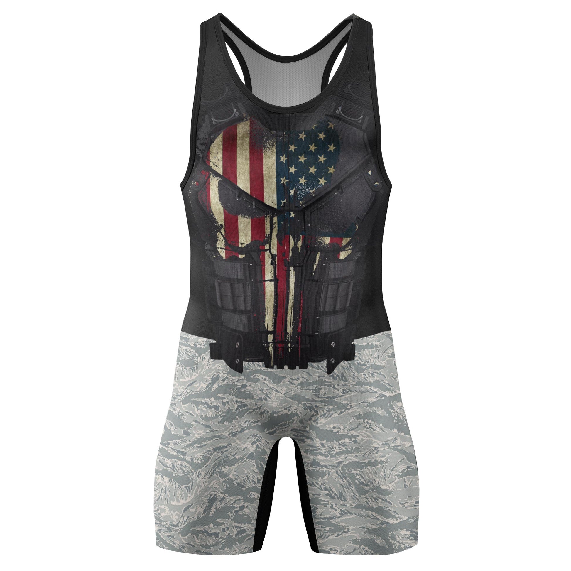 Punisher US Air Force Wrestling Singlets