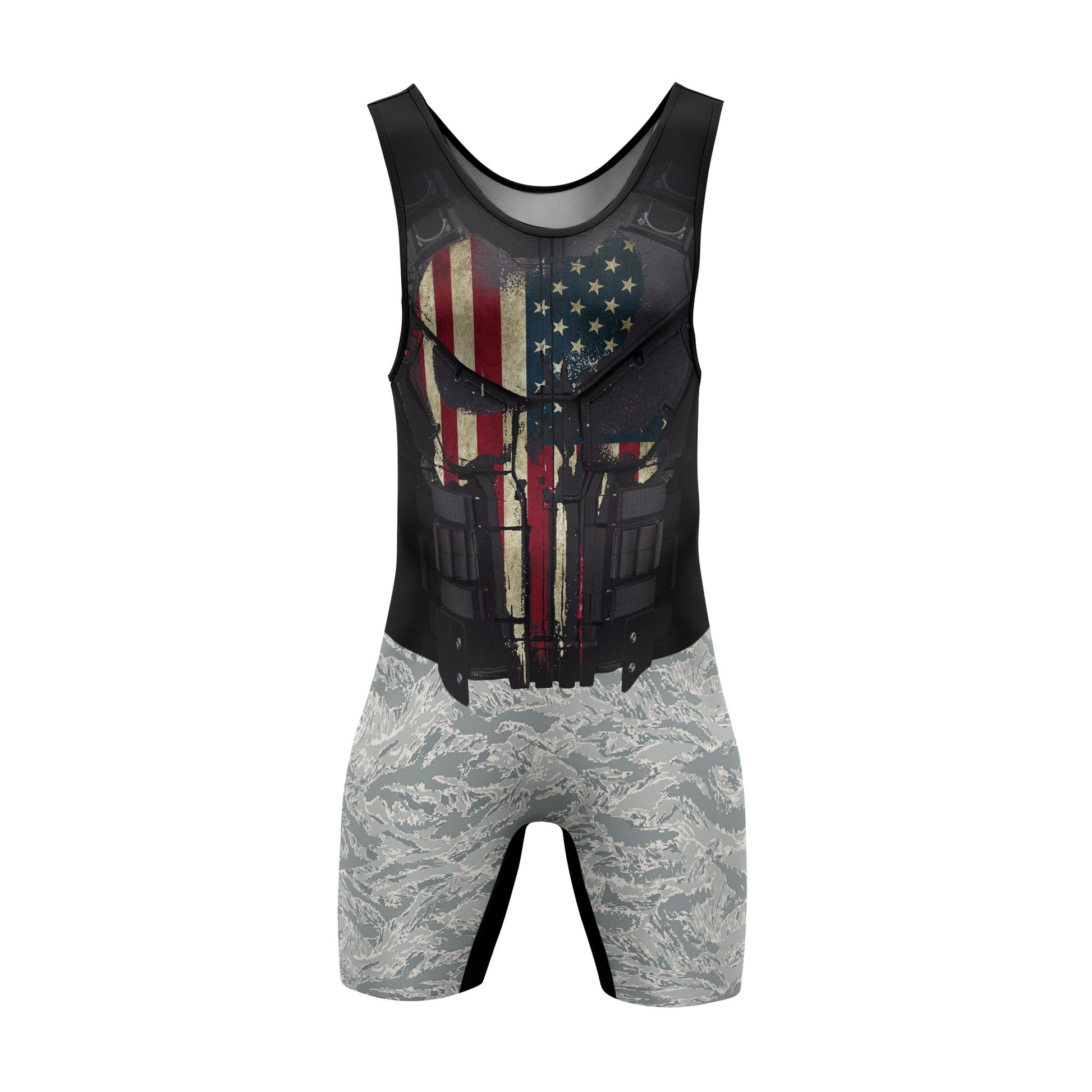Punisher US Air Force Wrestling Singlets
