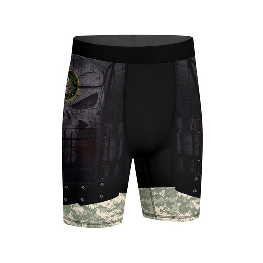 Punisher US Army Compression Shorts