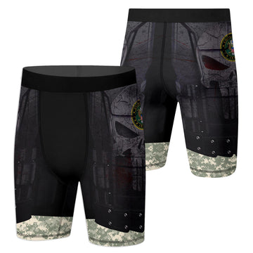 Punisher US Army Compression Shorts