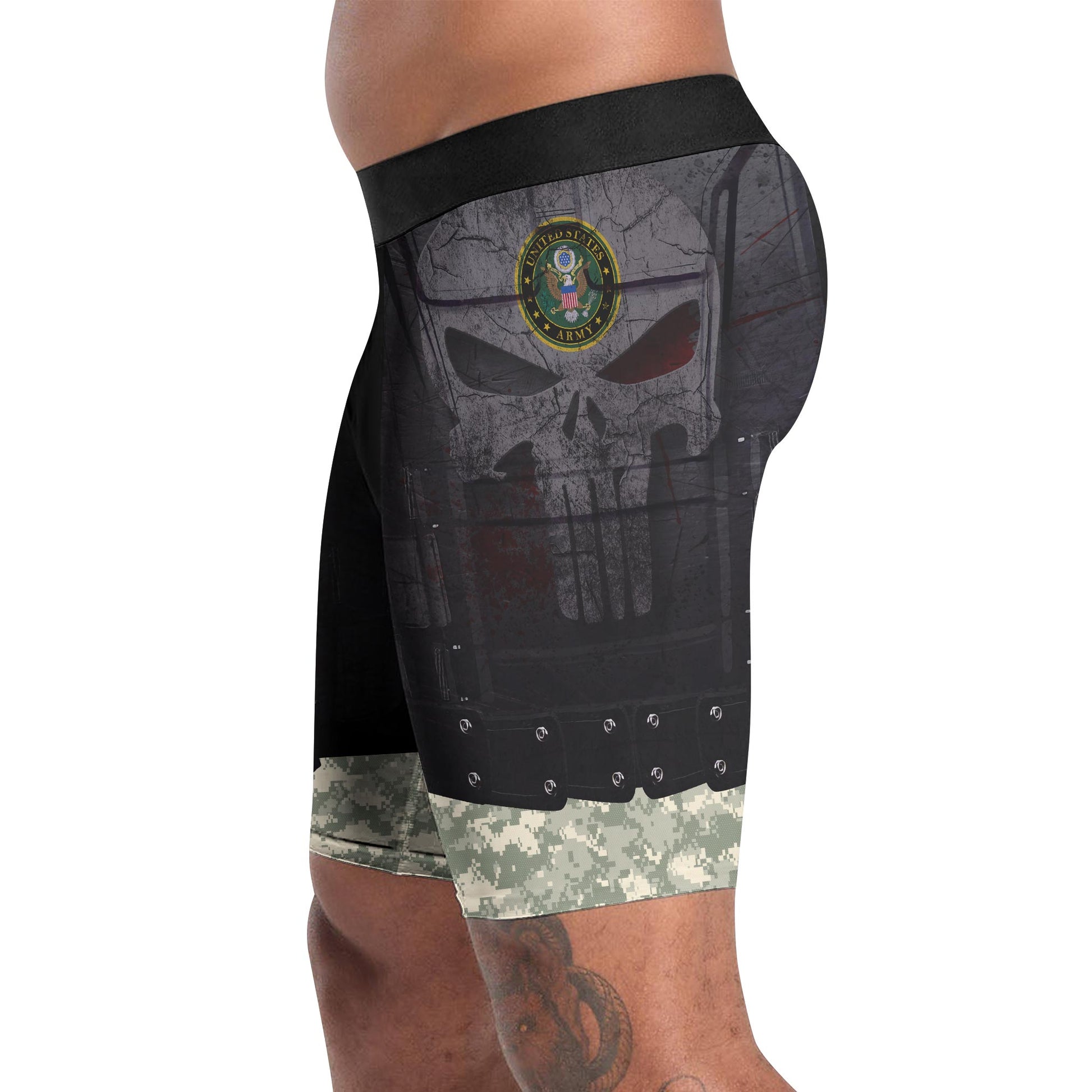 Punisher US Army Compression Shorts