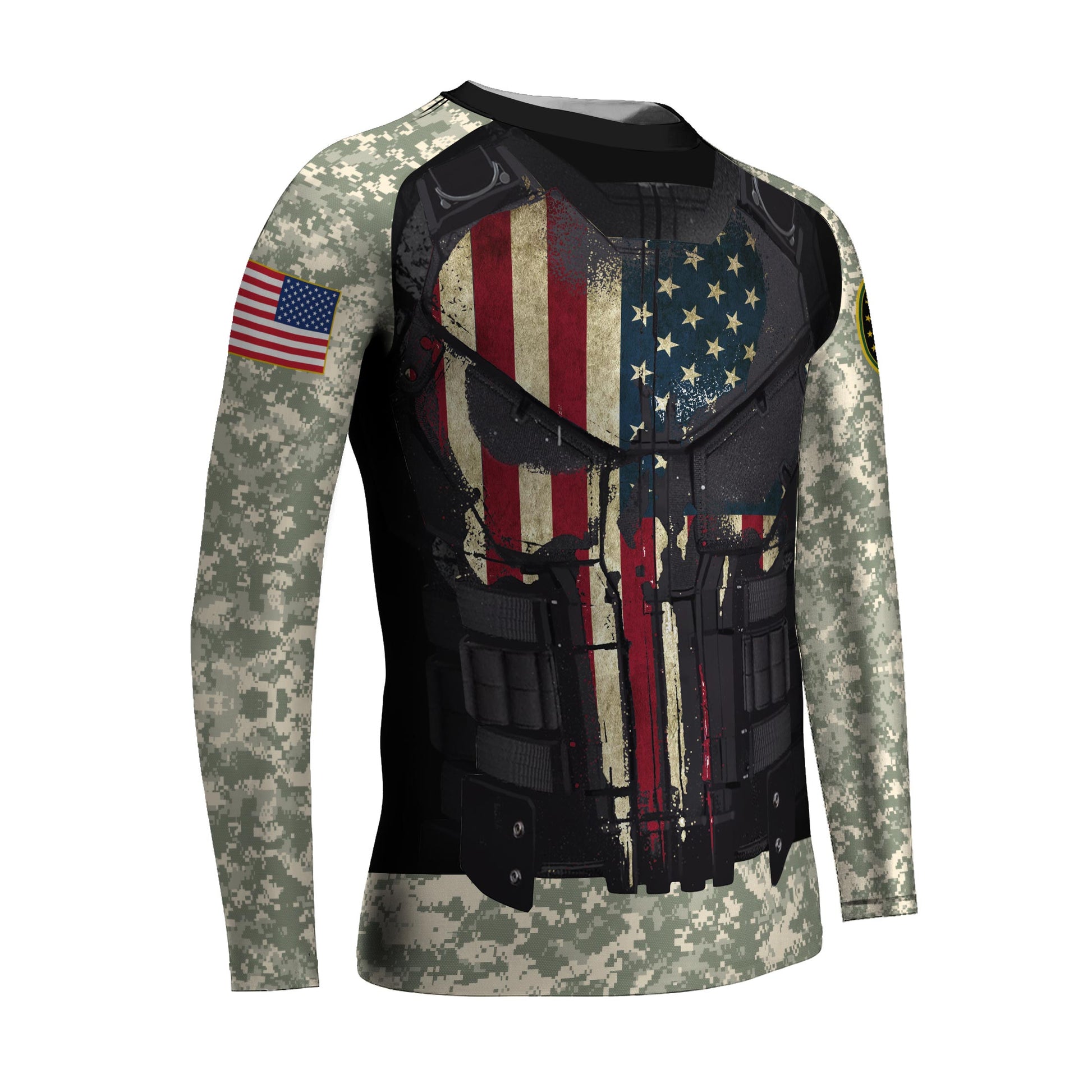 Punisher US Army Kids Rash Guard