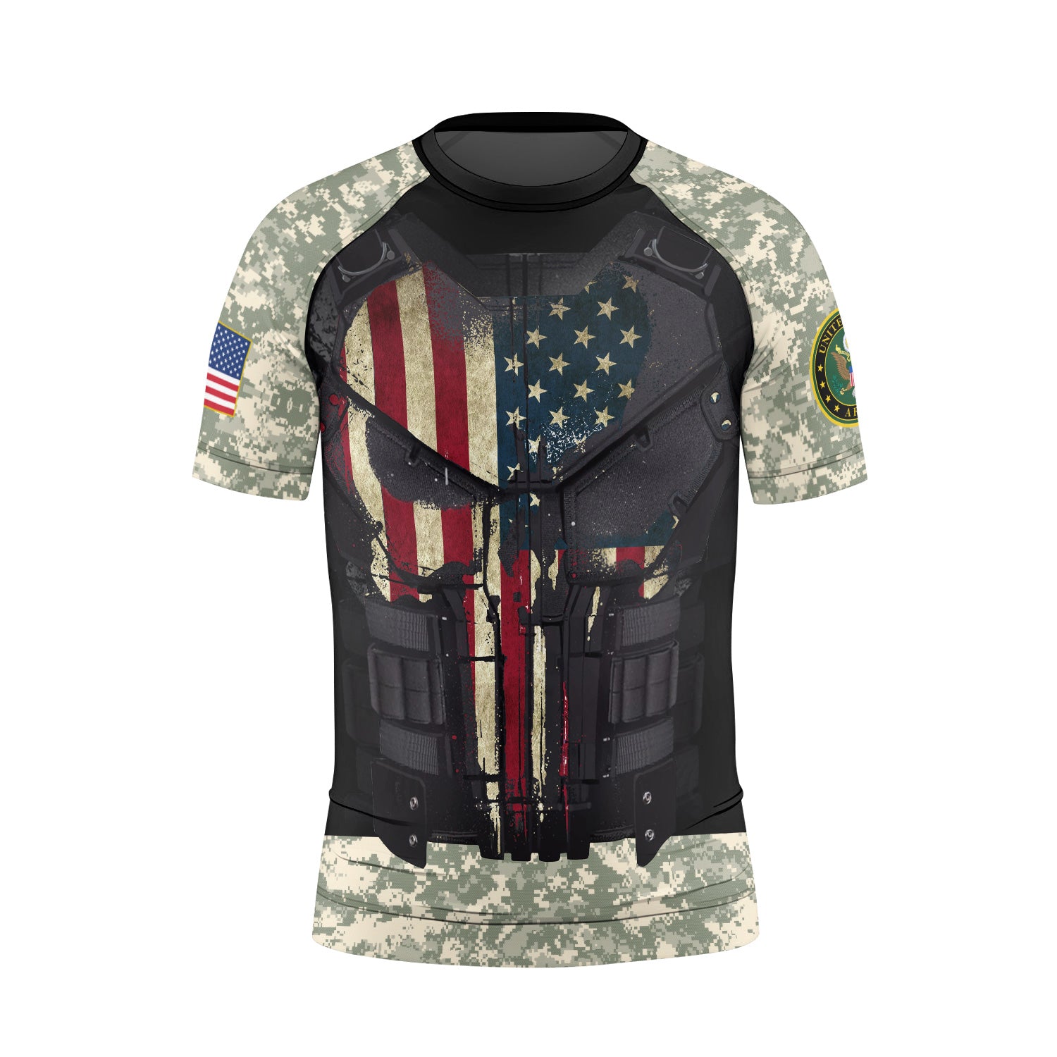 Punisher US Army Kids Rash Guard