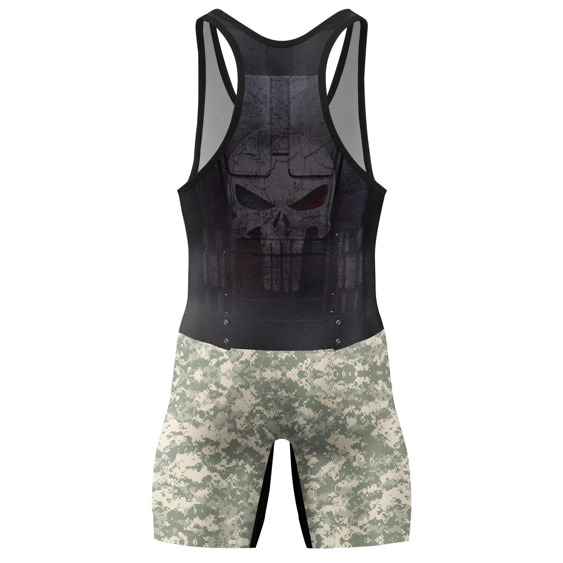Punisher US Army Wrestling Singlets