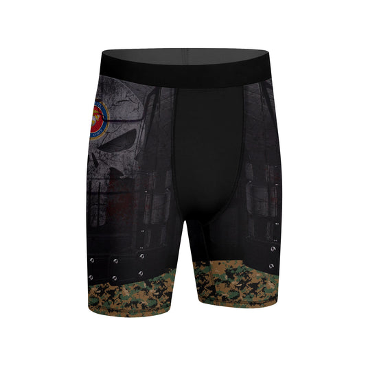 Punisher US Marine Compression Shorts