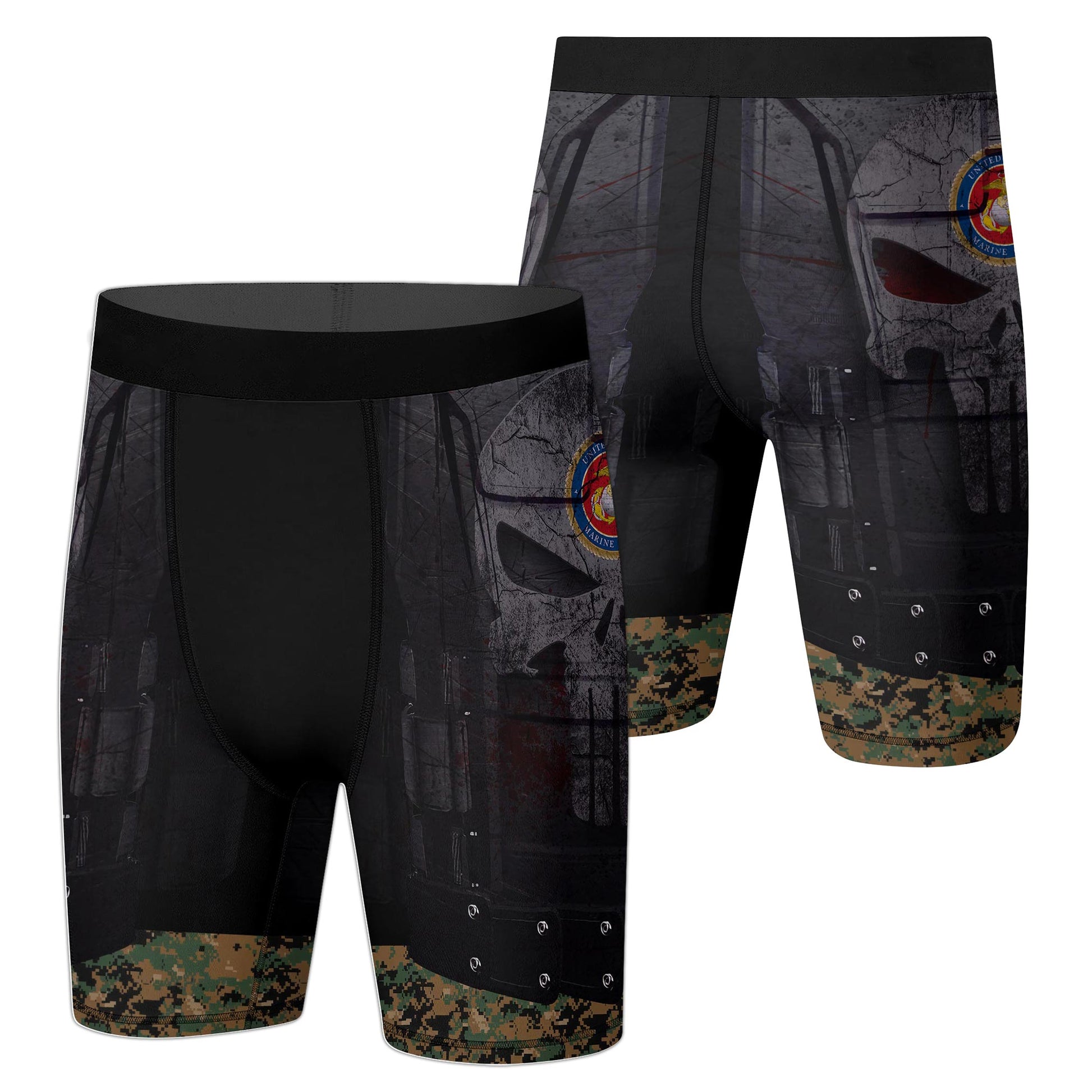 Punisher US Marine Compression Shorts