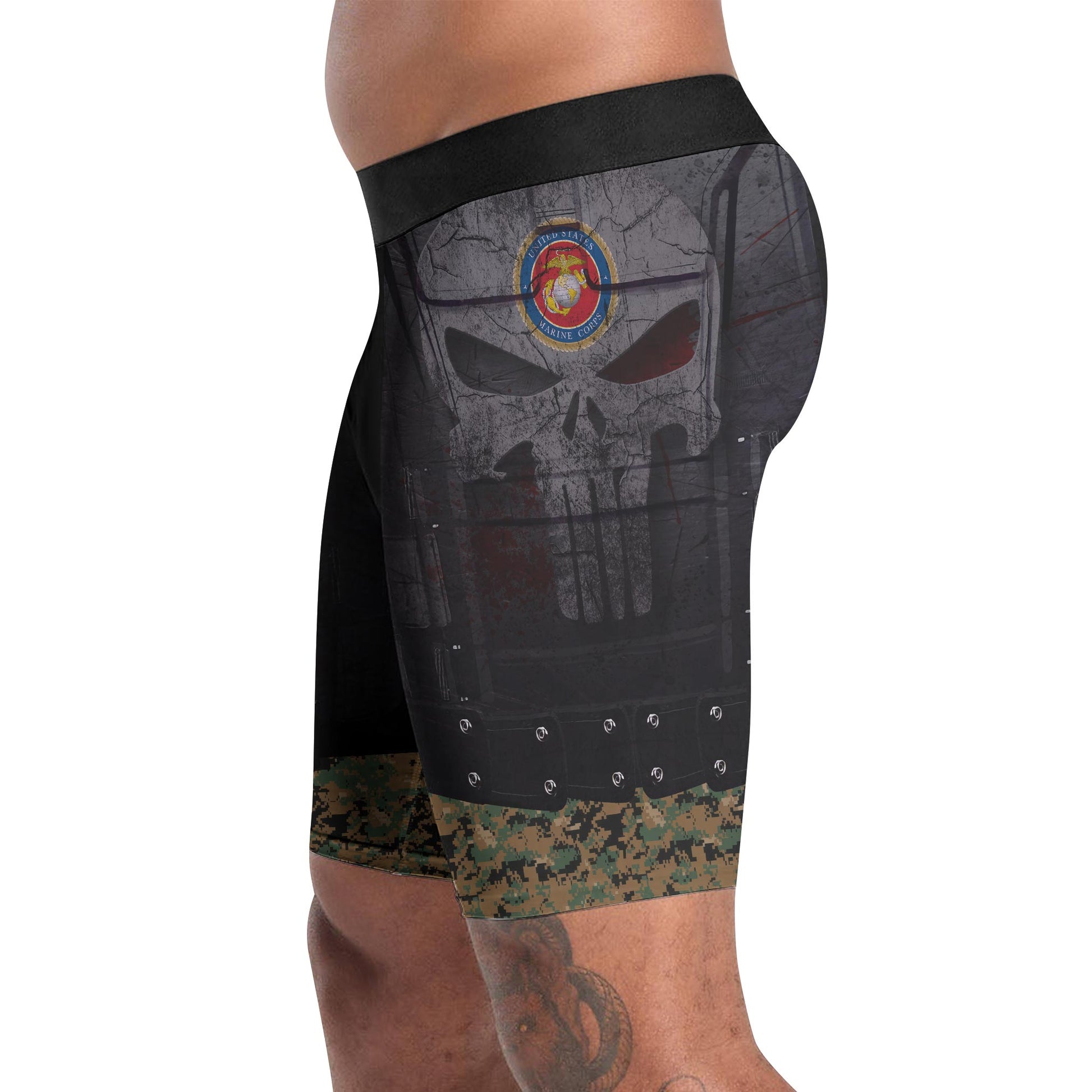 Punisher US Marine Compression Shorts