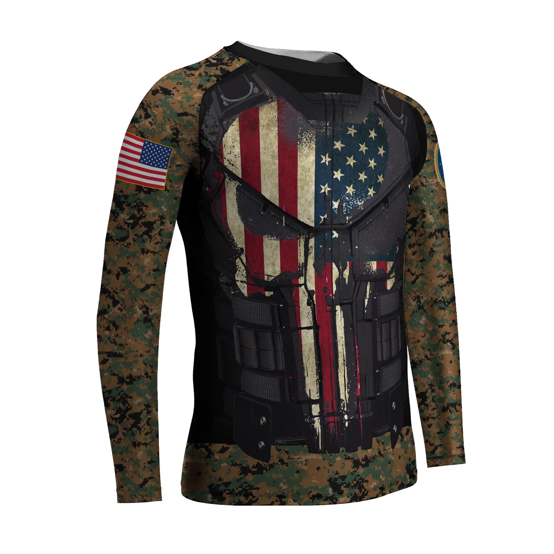Punisher US Marine Kids Rash Guard