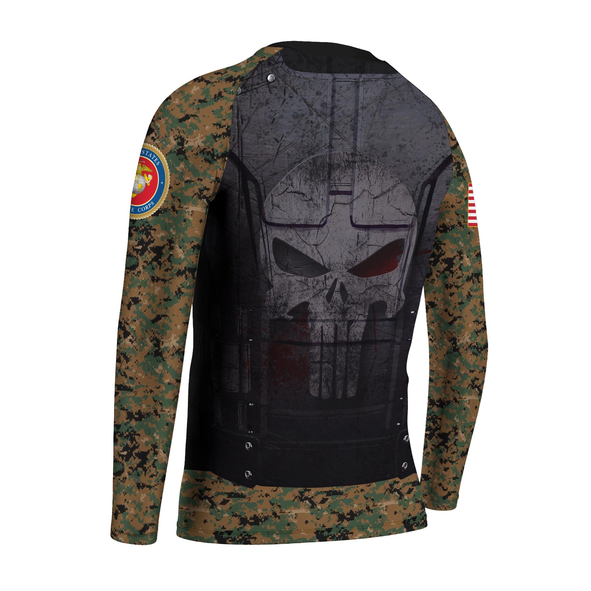 Punisher US Marine Kids Rash Guard