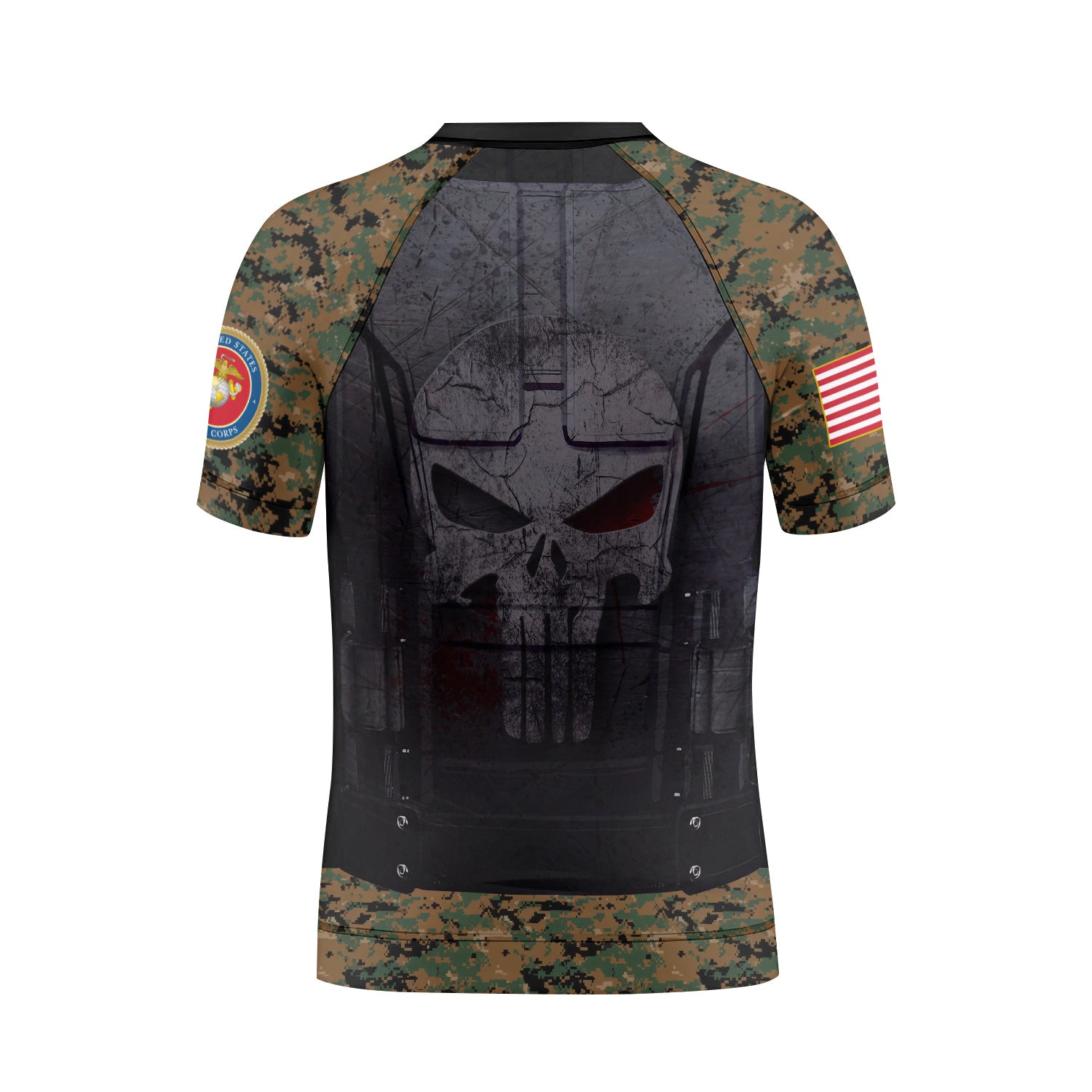 Punisher US Marine Kids Rash Guard