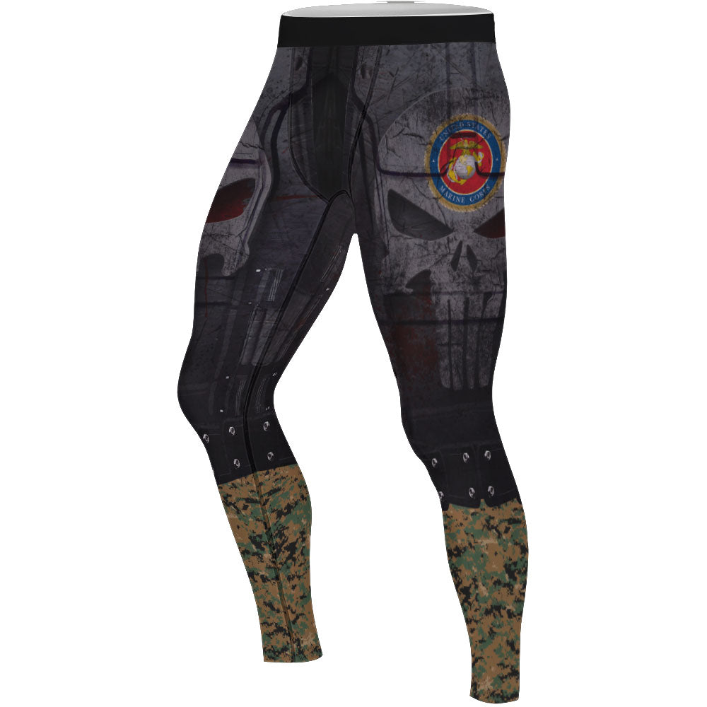 Punisher US Marine Men's Compression Leggings