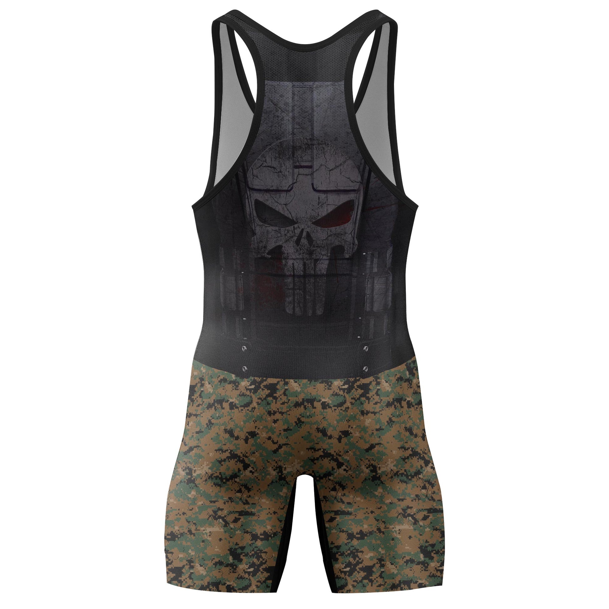 Punisher US Marine Wrestling Singlets