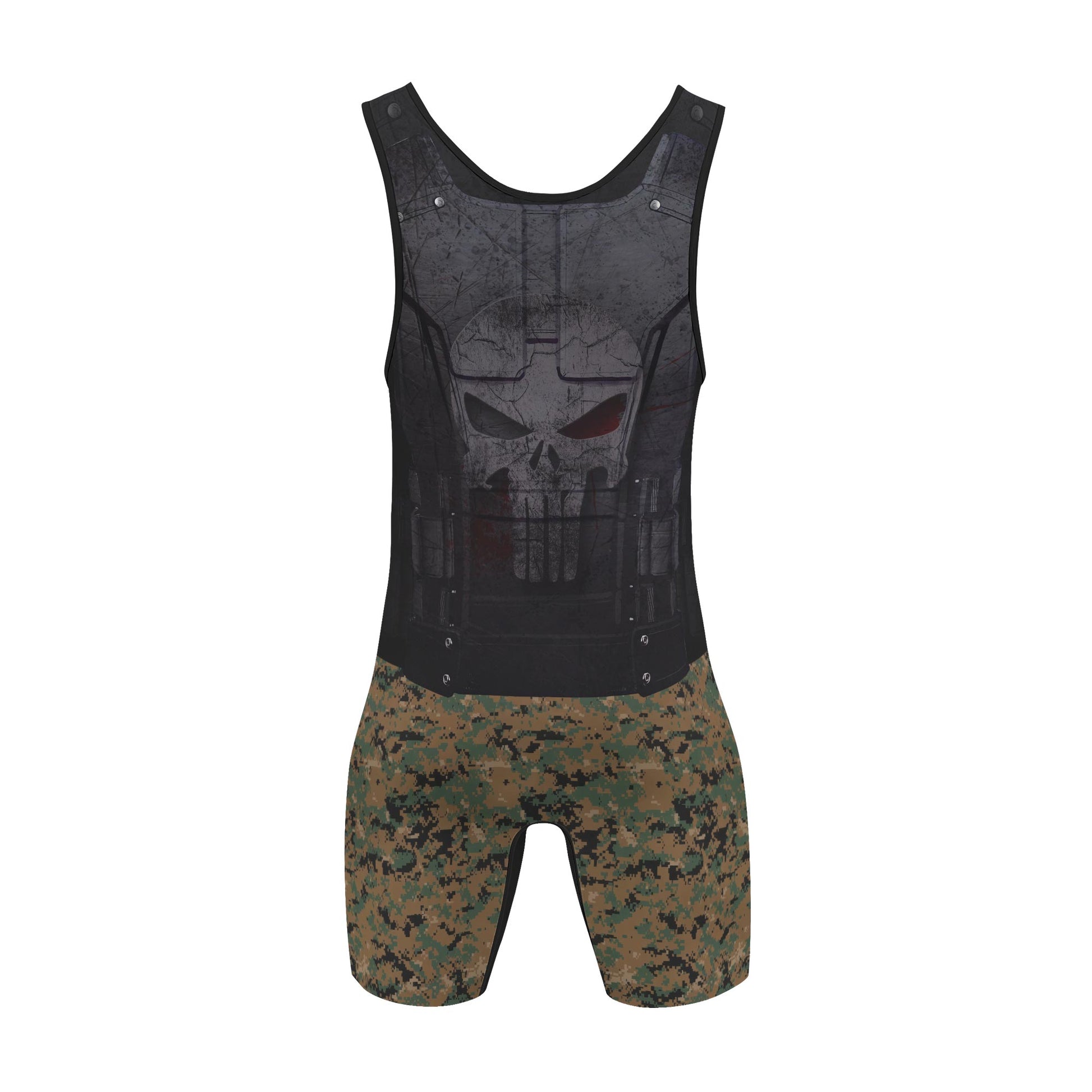 Punisher US Marine Wrestling Singlets