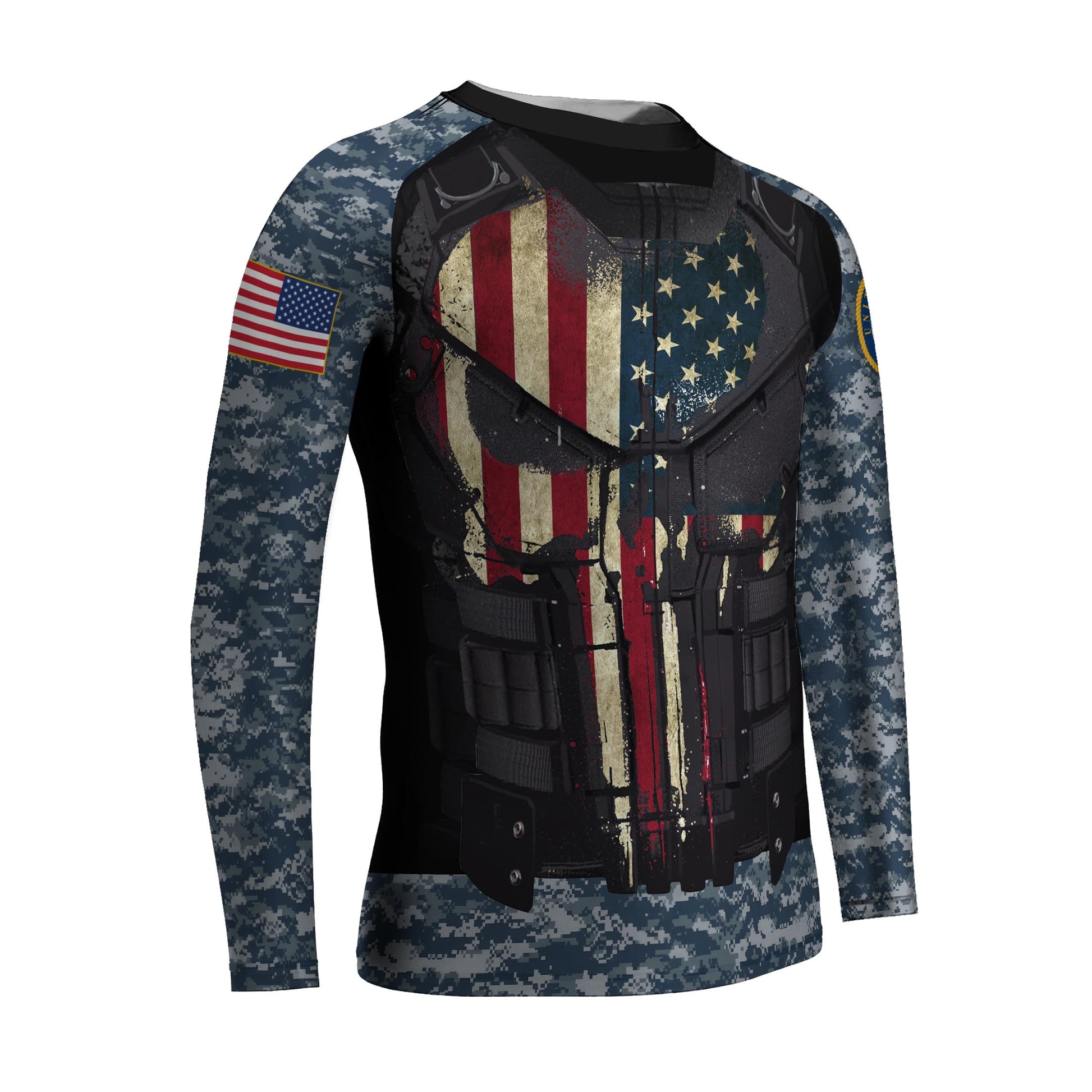 Punisher US Navy Kids Rash Guard