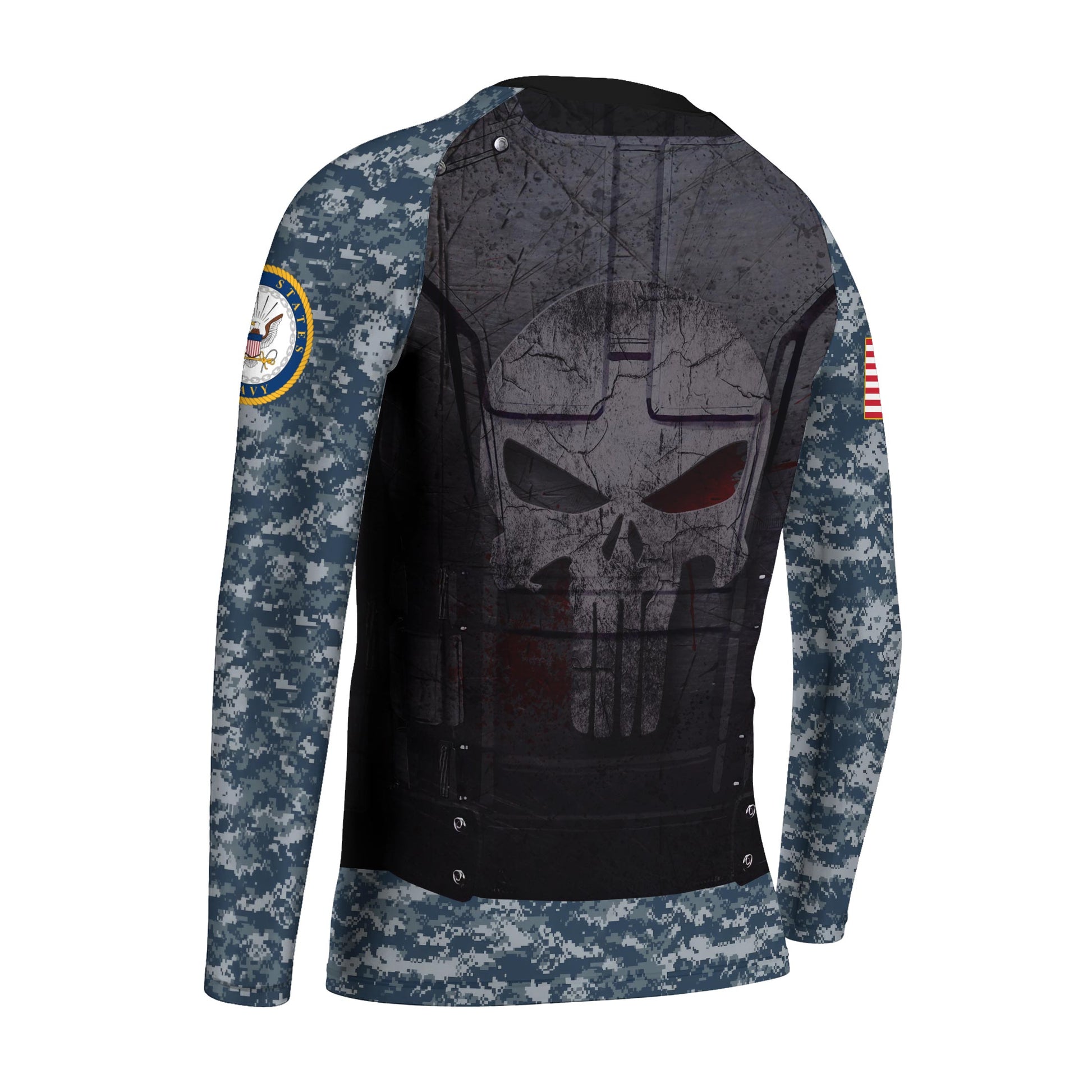 Punisher US Navy Kids Rash Guard
