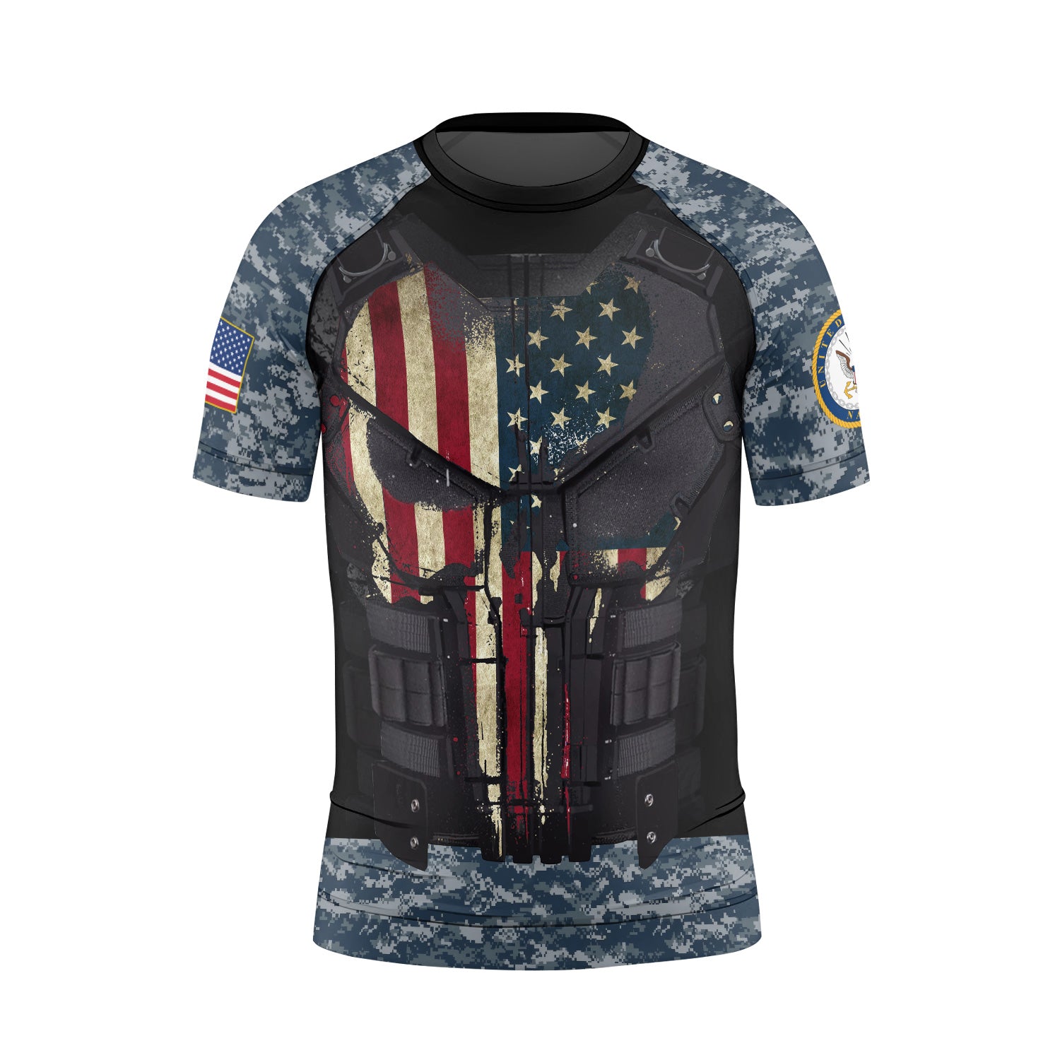 Punisher US Navy Kids Rash Guard