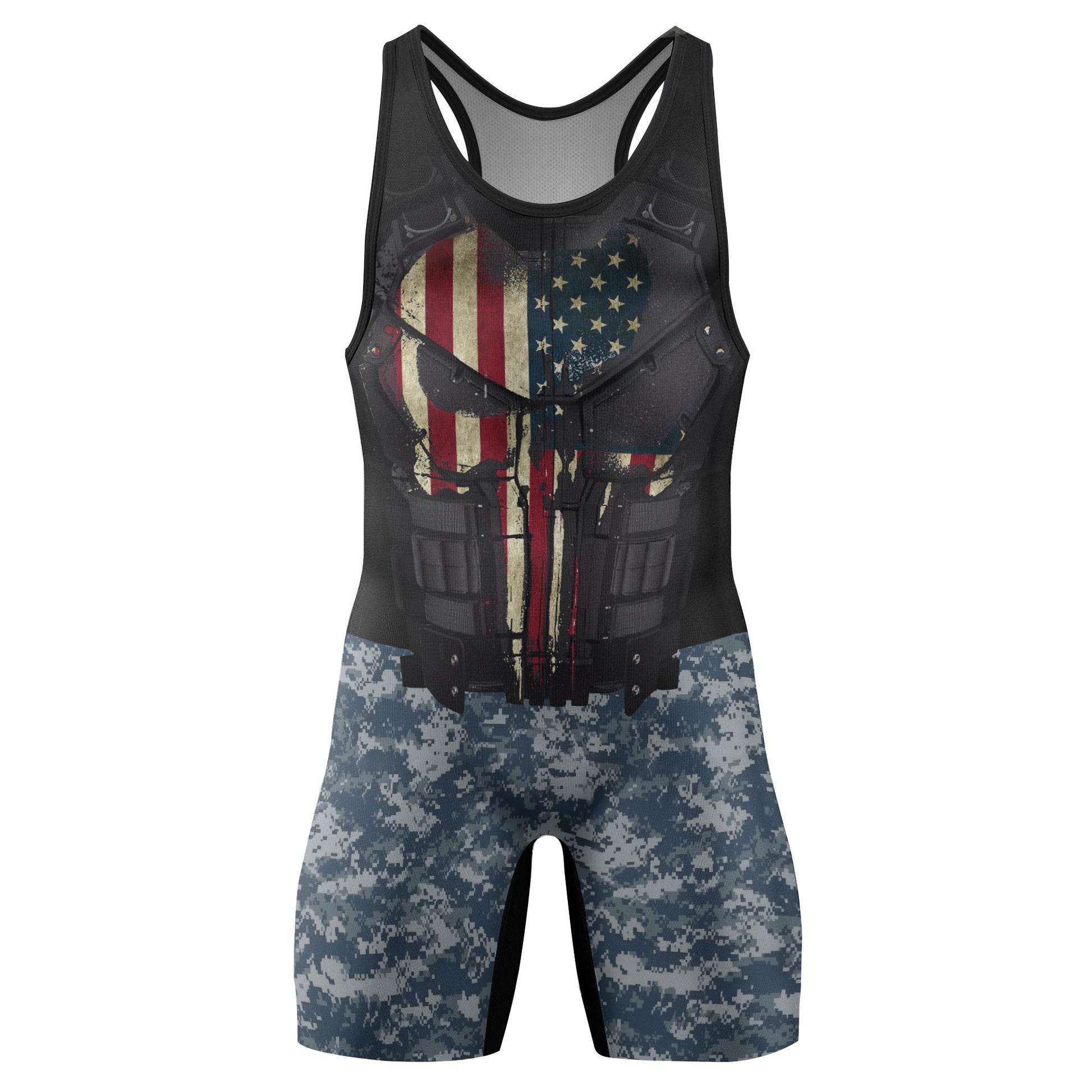 Punisher US Navy Wrestling Singlets