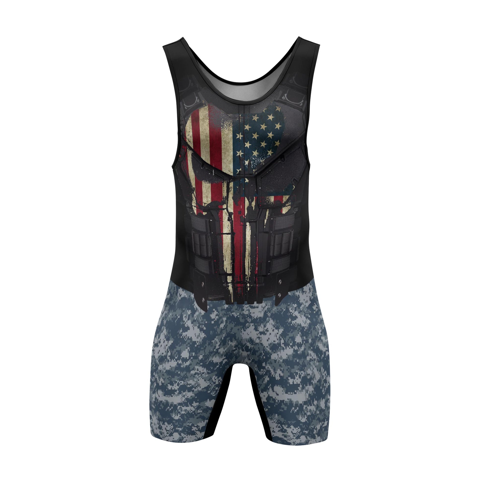 Punisher US Navy Wrestling Singlets