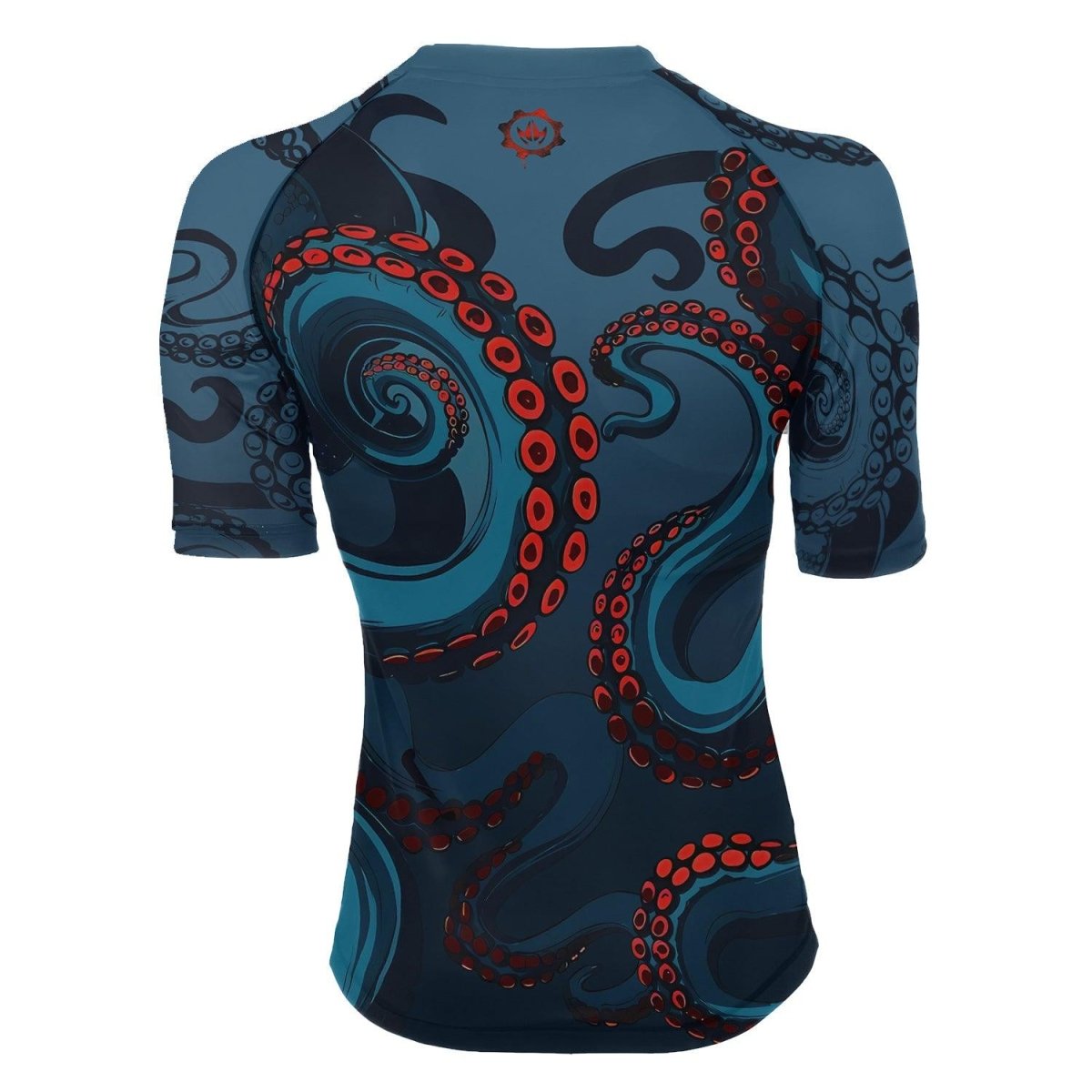 Dark Sea Octopus Women's Short Sleeve Rash Guard - BattleFitGear