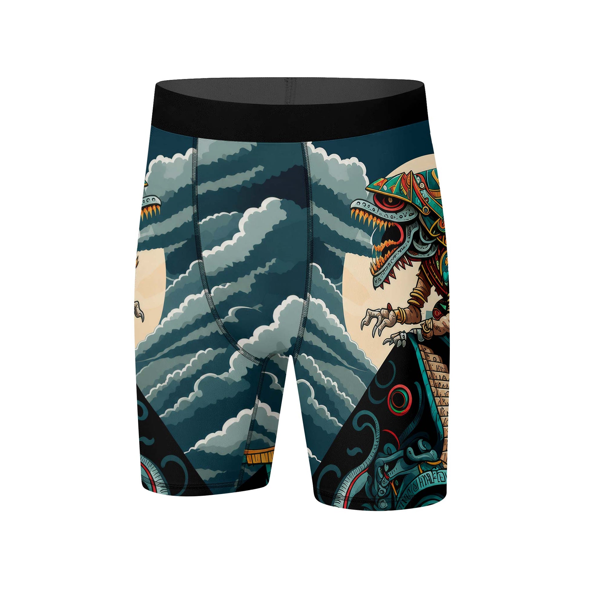 Quetzalcoatl Snake God Compression Shorts