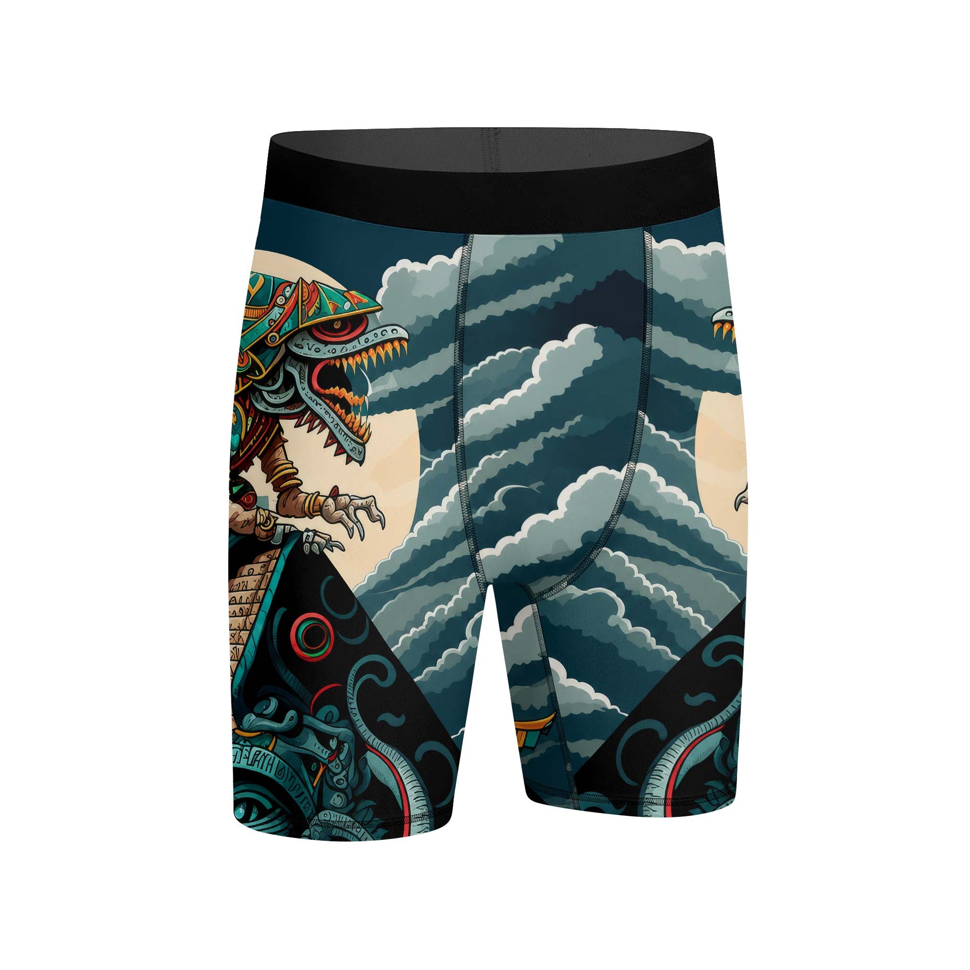 Quetzalcoatl Snake God Compression Shorts