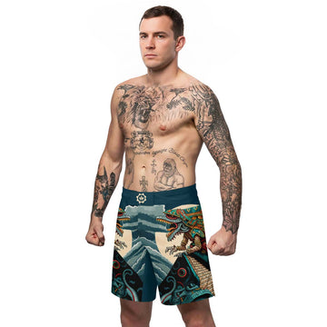 Quetzalcoatl Snake God Fight Shorts