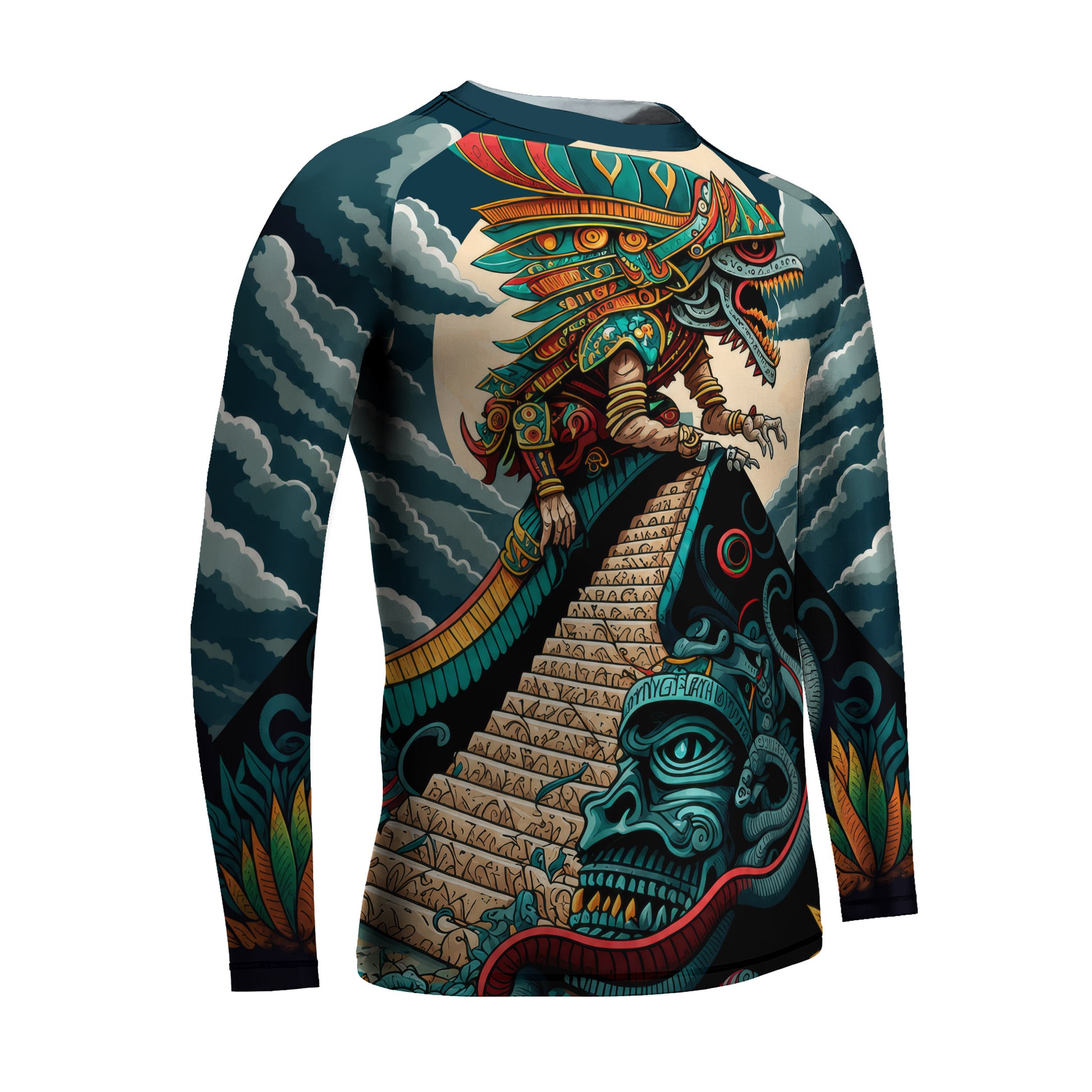Quetzalcoatl Snake God Kids Rash Guard