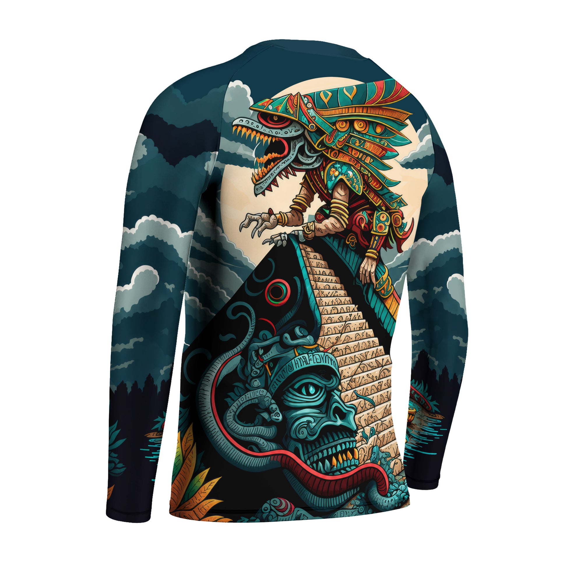 Quetzalcoatl Snake God Kids Rash Guard
