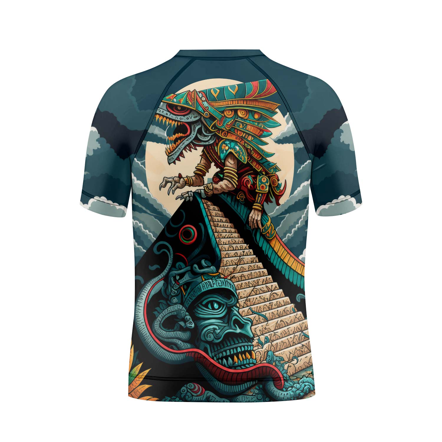 Quetzalcoatl Snake God Kids Rash Guard