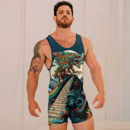 Quetzalcoatl Snake God Wrestling Singlets