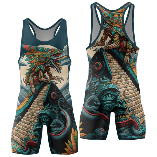 Quetzalcoatl Snake God Wrestling Singlets