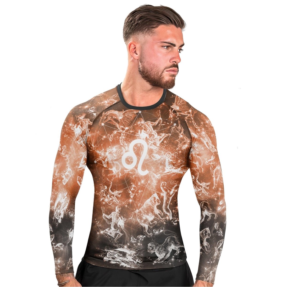 Personalized Zodiac Leo Long Sleeve Rash Guard - BattleFitGear