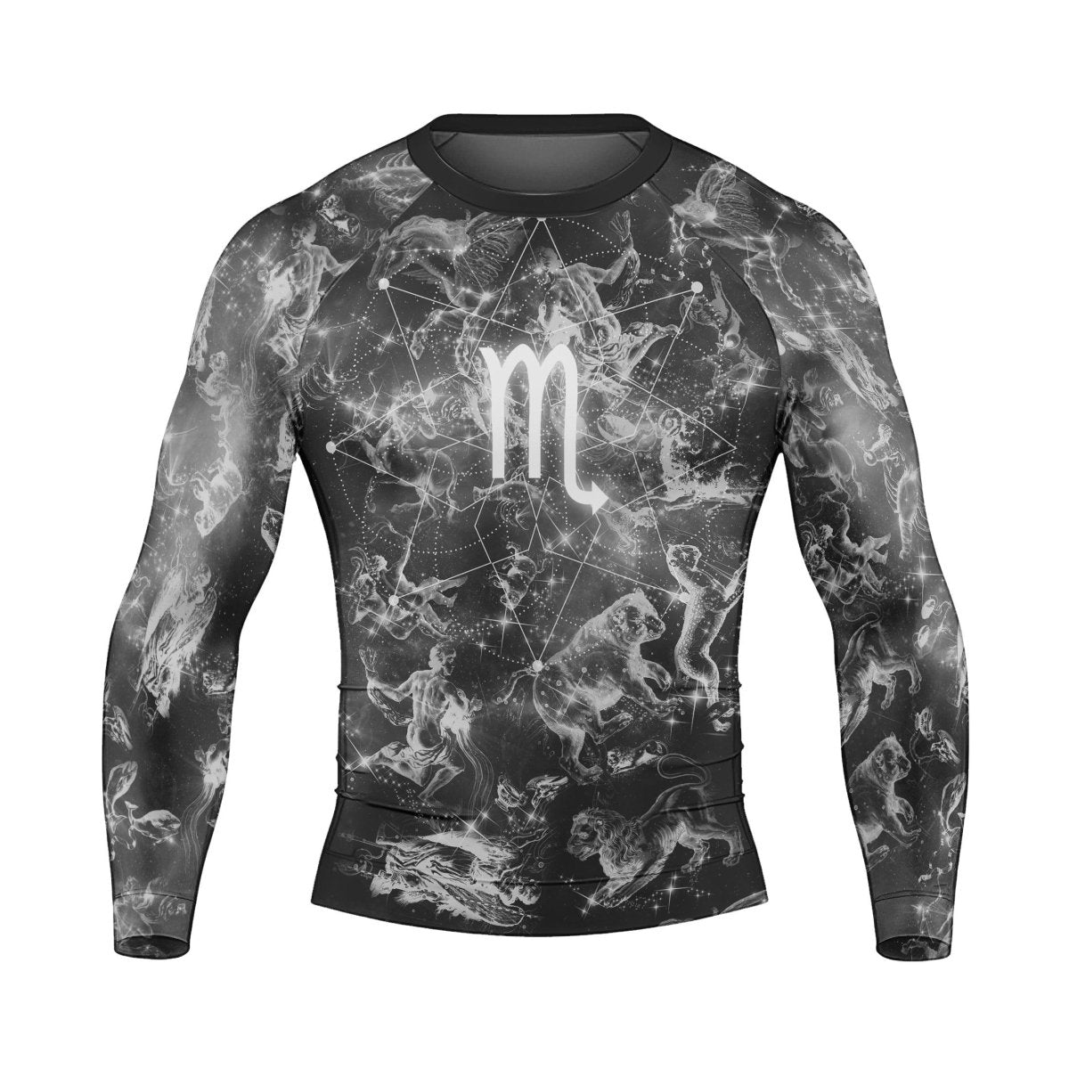 Personalized Zodiac Scorpio Long Sleeve Rash Guard - BattleFitGear