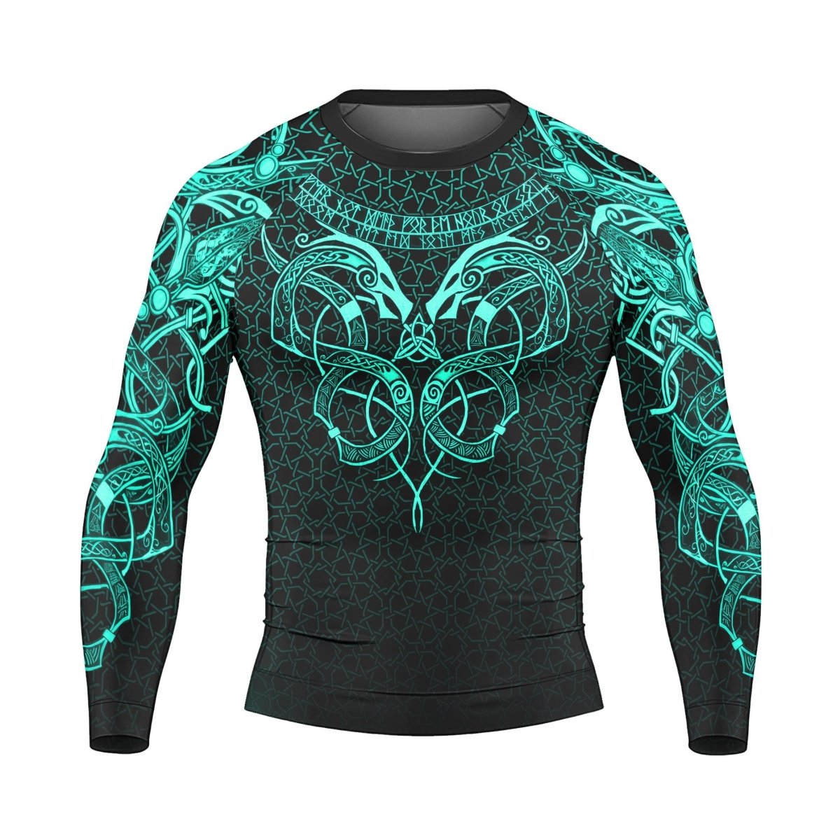 Viking Jormungandr Long Sleeve Rash Guard - BattleFitGear