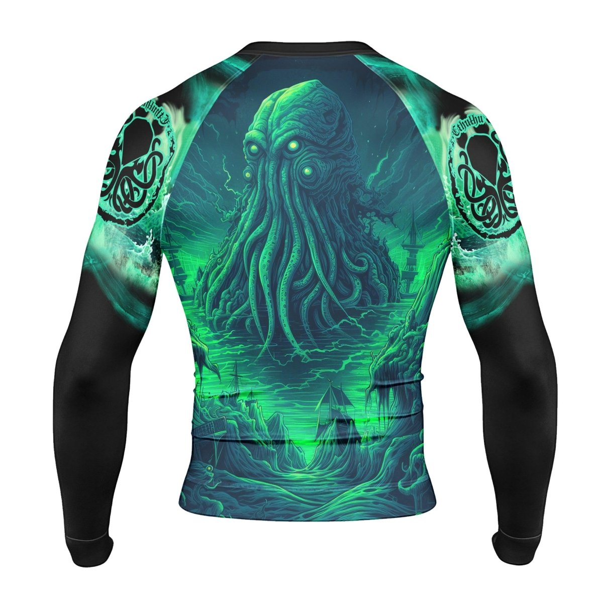 King Of DarkSea Cthulhu Long Sleeve Rash Guard - BattleFitGear