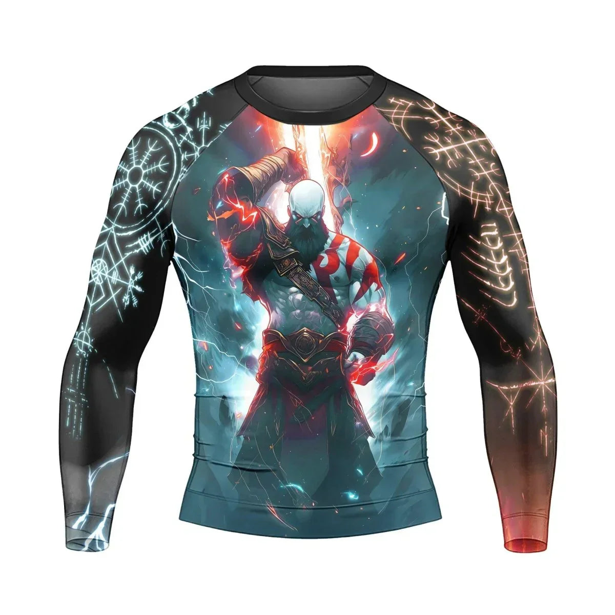 God Of War Long Sleeve Rash Guard | Compression MMA Shirt
