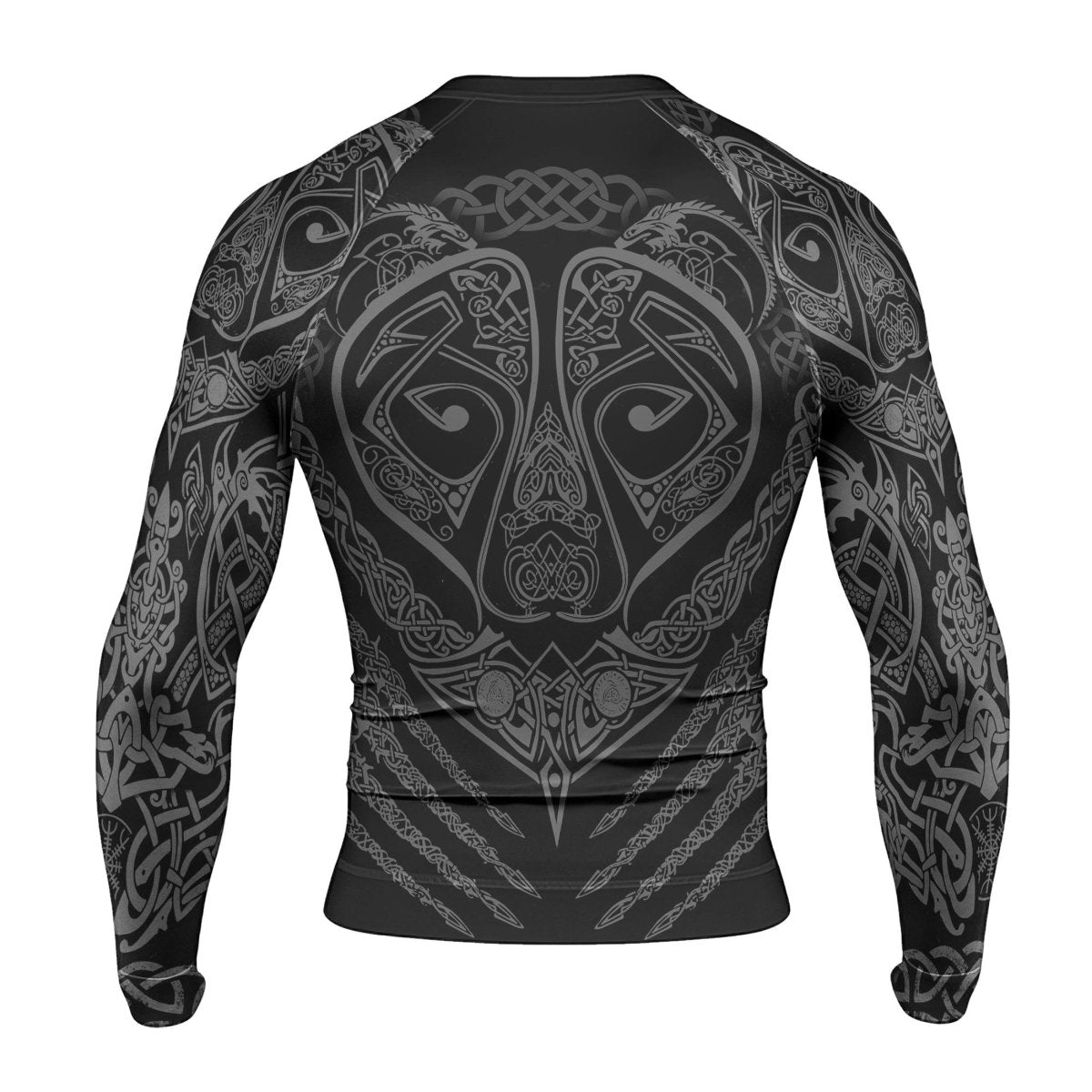 Viking Berserker Men's Long Sleeve Rash Guard - BattleFitGear